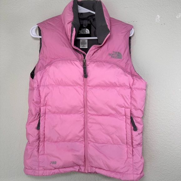 The North Face Jackets & Blazers - The North Face Nuptse 700 Down Puffer Vest Pink Womens Small S/P Goose Down Fill